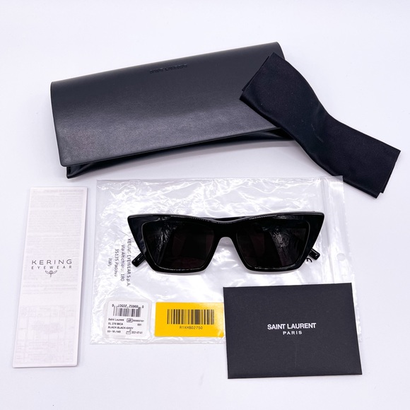 NEW SAINT LAURENT SL276 001 SAINT LAURENT MICA BLACK SUNGLASSES SL 276 - Picture 12 of 12